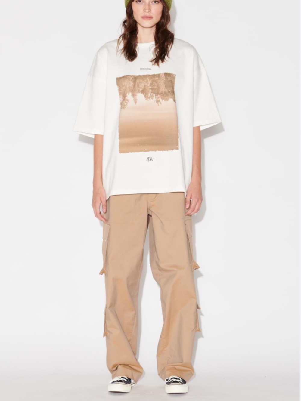 Reflection Oversized T-Shirt by the brand Not So Ape. Size M unisex Streetwear